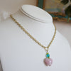 pink gem necklace