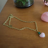 pink gem necklace