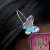 iridescent butterfly clip