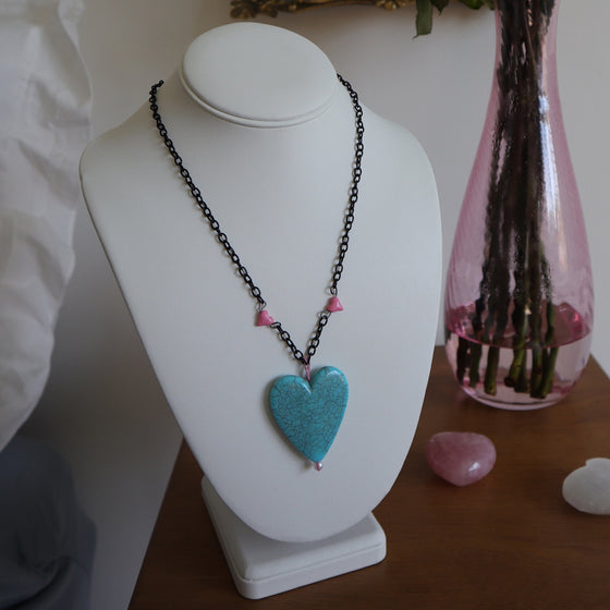 icy heart necklace