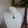 green gem necklace