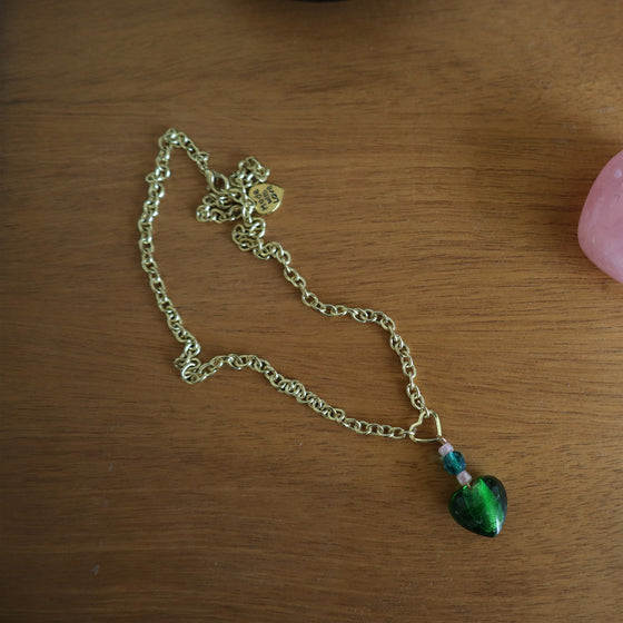 green gem necklace