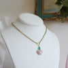 pink gem necklace