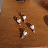 rose quartz earrings