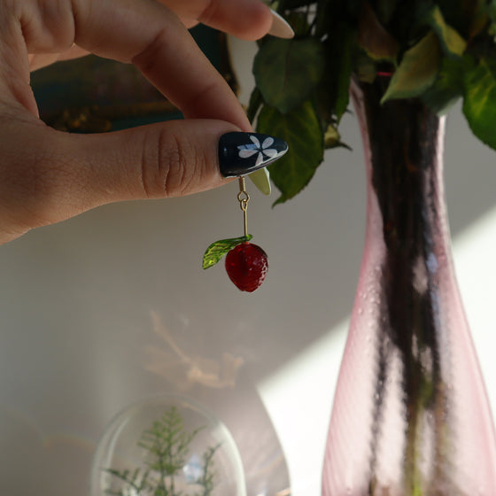 strawberry earrings