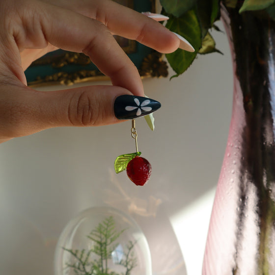 strawberry earrings