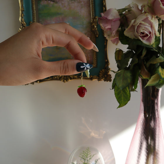 strawberry earrings