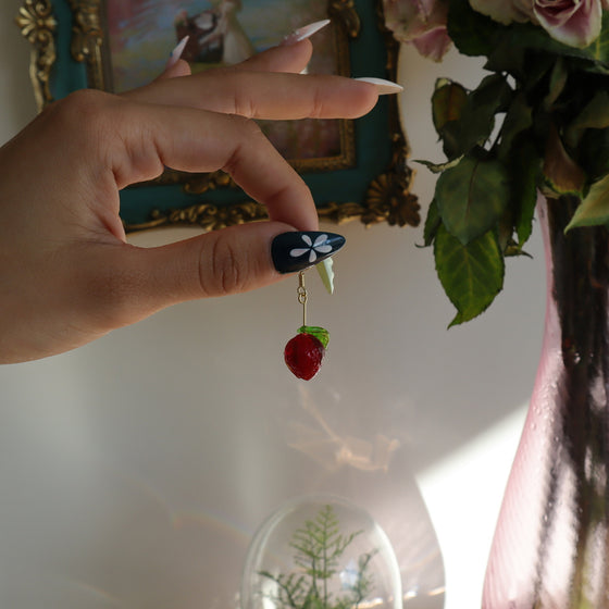 strawberry earrings